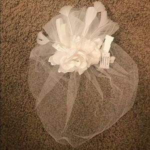 David’s Bridal fascinator veil